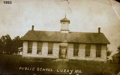 the Luray Schoolhouse ca 1893